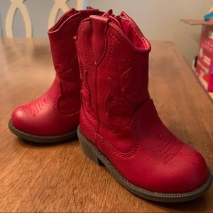 NWT baby cowboy boots cat and jack size 4